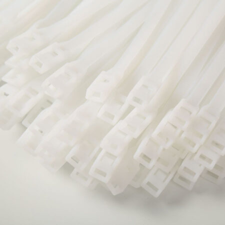 Хомут для виниловых рукавов, 8*400, Белый прозрачный (Теез)