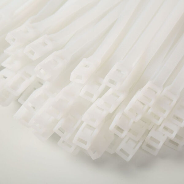 Хомут для виниловых рукавов, 8*400, Белый прозрачный (Теез)