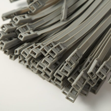 Хомут для виниловых рукавов, 8*400, Серый (Теез)