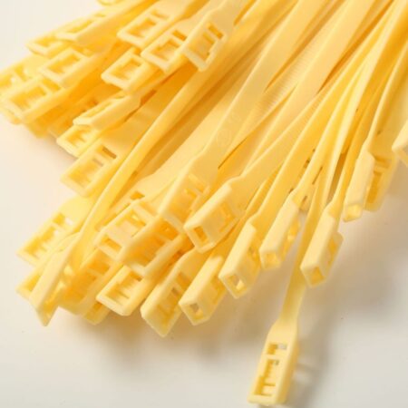 Хомут для виниловых рукавов, 8*400, Светло-бежевый (Теез)