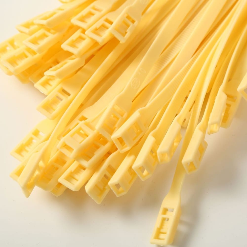 Хомут для виниловых рукавов, 8*400, Светло-бежевый (Теез)