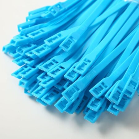 Хомут для виниловых рукавов, 8*400, Синий (Теез)