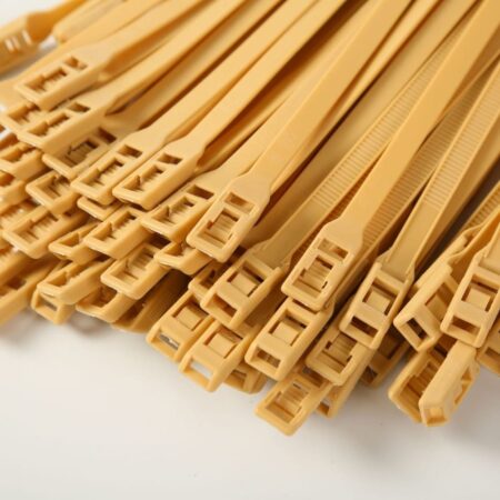 Хомут для виниловых рукавов, 8*400, Бежевый (Теез)