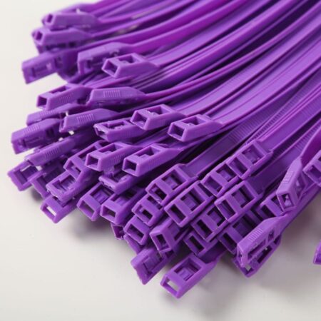 Хомут для виниловых рукавов, 8*400, Фиолетовый (Теез)