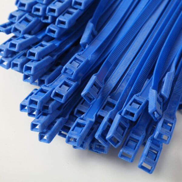 Хомут для виниловых рукавов, 8*400, Тёмно-синий (Теез)