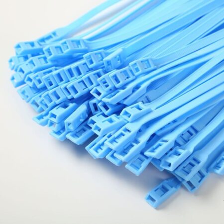 Хомут для виниловых рукавов, 8*400, Голубой (Теез)