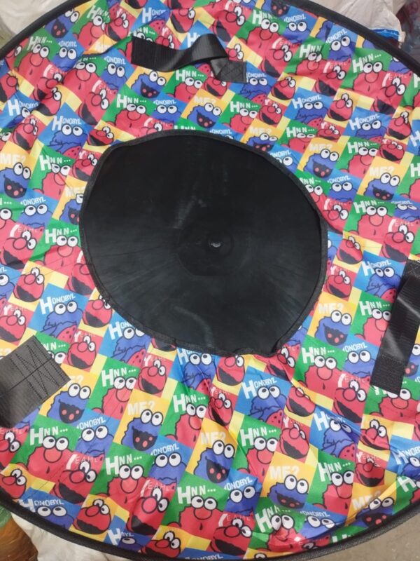 Тюбинг (ватрушка) Разноцветный с глазами Диаметр 100 см.