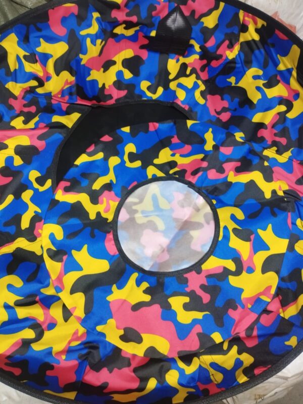 Тюбинг (ватрушка) Разноцветный камуфляж Диаметр 100 см.