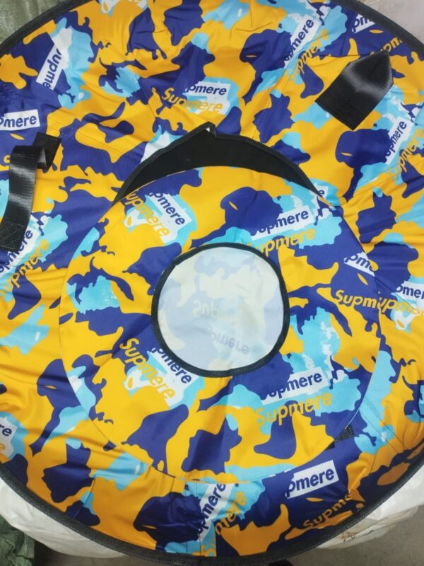 Тюбинг (ватрушка) Сине-оранжевый Диаметр 100 см.