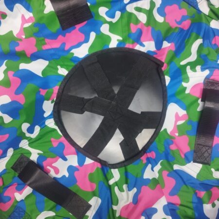 Тюбинг (ватрушка) Сине-зелёно-розово-белый камуфляж Диаметр 80 см.