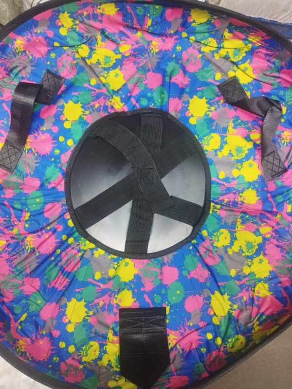 Тюбинг (ватрушка) Разноцветные кляксы Диаметр 80 см.