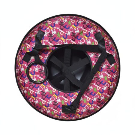 Тюбинг (ватрушка) Розовый с буквами Диаметр 80 см.